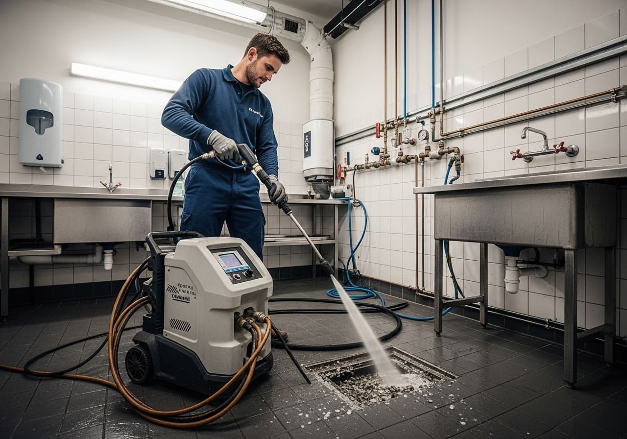 Professional Drain Cleaning in Wall