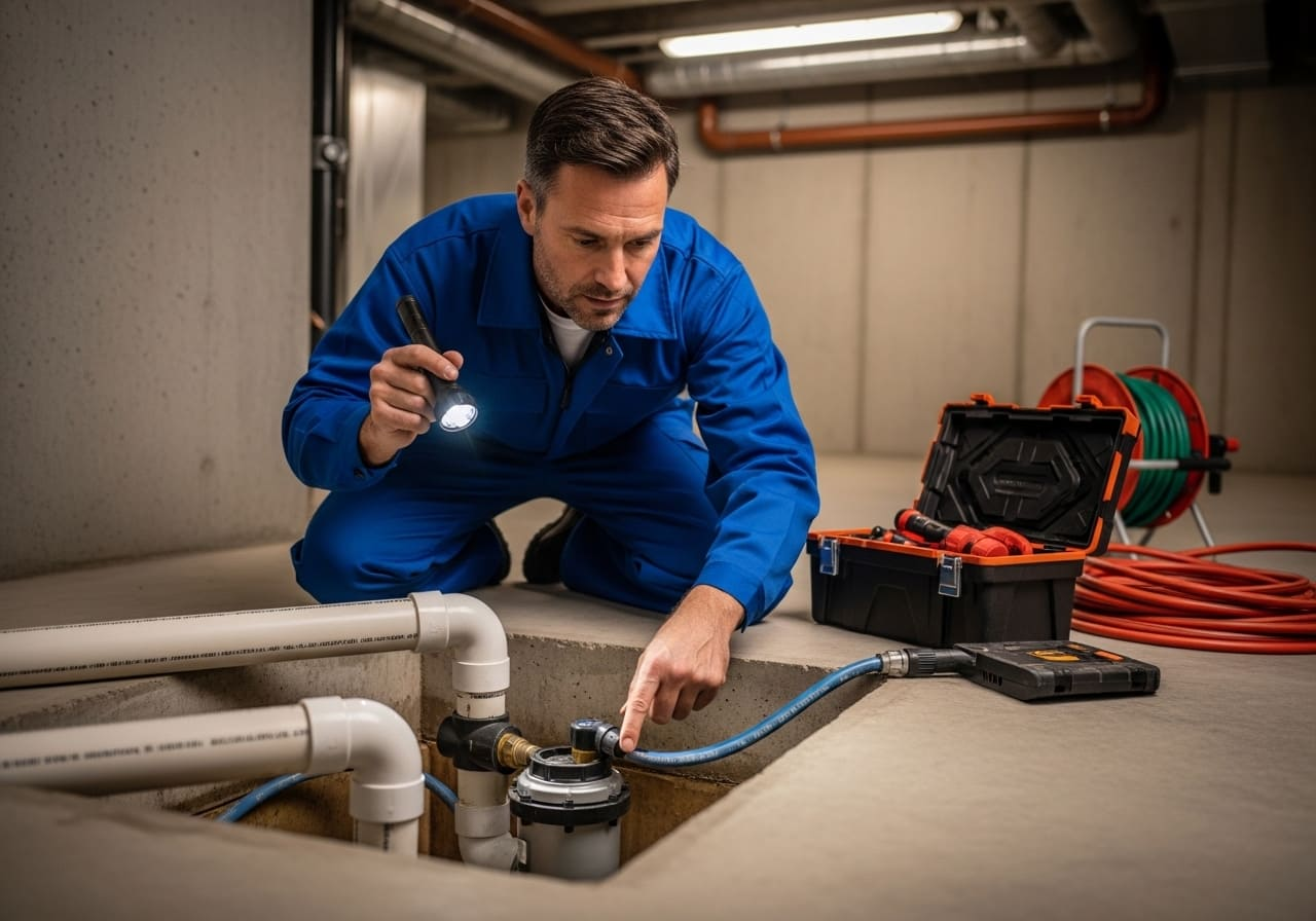 Sump Pump Installation & Repair in Wall